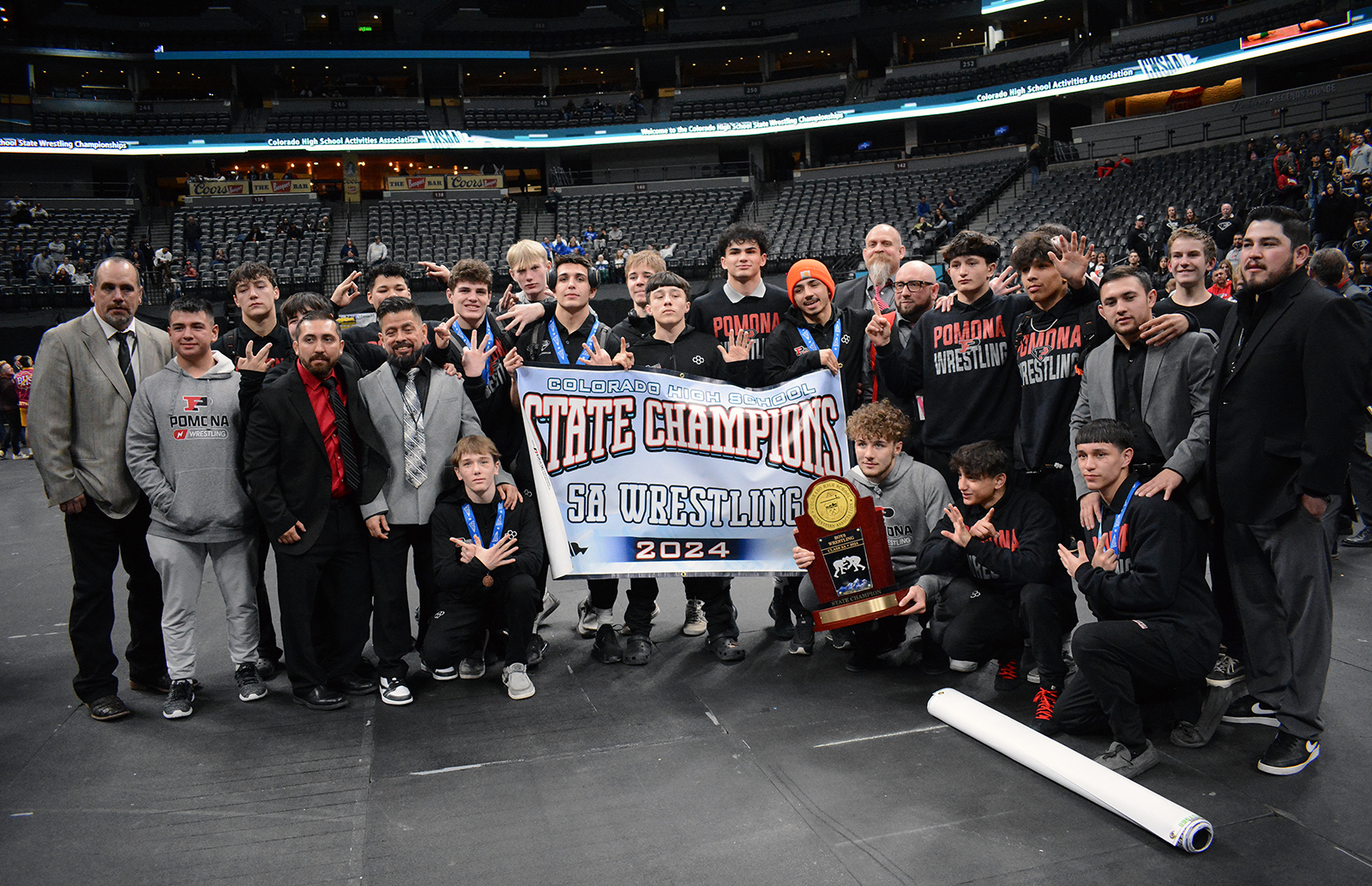Pomona Wrestling Continues Dominance: 6th Consecutive Class 5A Team Title